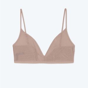Summer salt triangle bralette in beige NWT